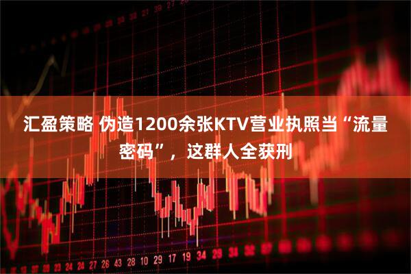 汇盈策略 伪造1200余张KTV营业执照当“流量密码”，这群人全获刑